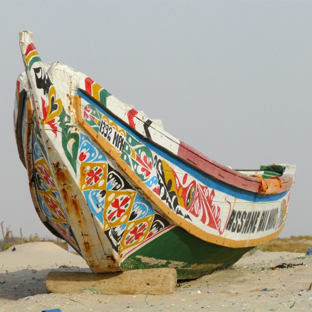 Pirogue traditionnelle de Mauritanie